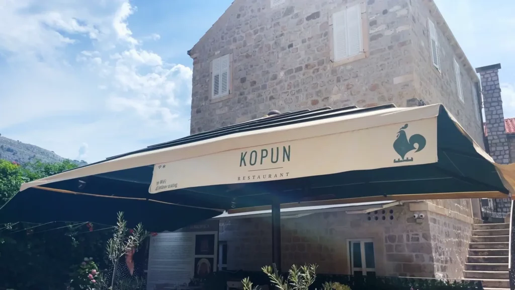 Kopu restaurant in Dubrovnik Croatia