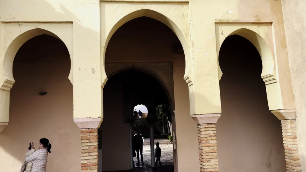 Arch doorway at the Alcazaba de gibralfaro