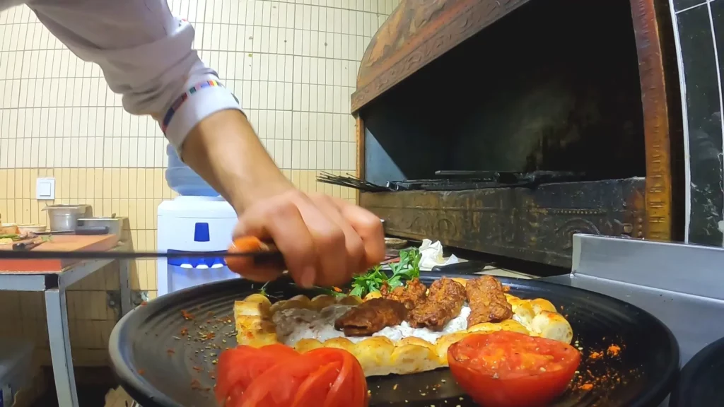 Alinazik Kebab at Sosyete in Dalyan Turkey