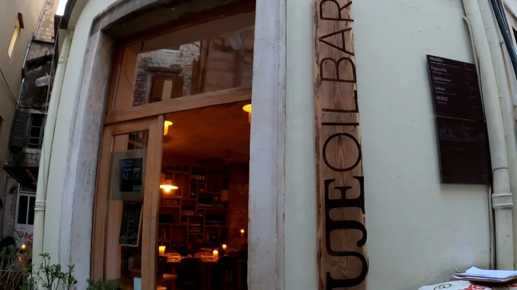 Uje Oil Bar Signage Split Croatia