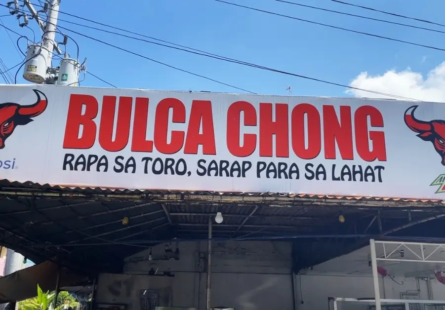Bulca Chong restaurant sign, famous for their beefy bulcachong stew in Davao.