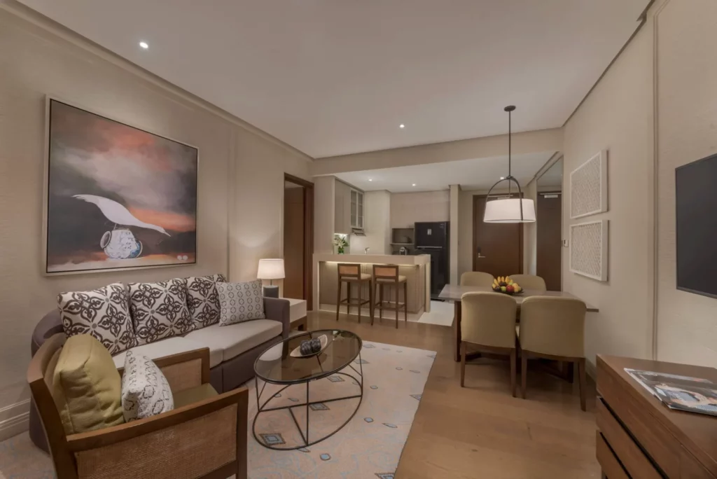 Dusit Thani Residences one bedroom suite.