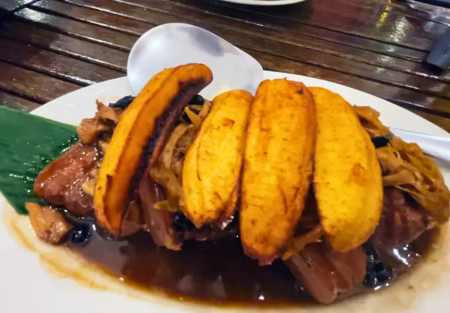 Cebu-style humba with saba bananas at Provenciano Restaurant in Quezon City