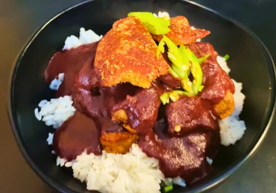 Cardiac Delights Marikina: The Ultimate Putok Batok Eatery Cardiac Delights High Bloood which is dinuguan, crispy bagnet and steamed rice