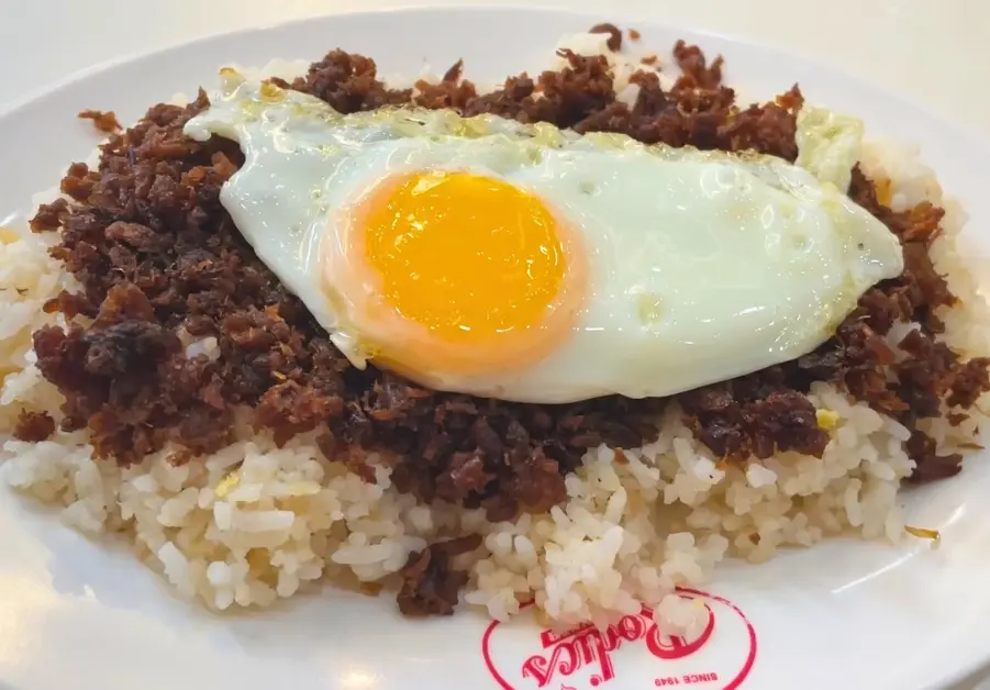 Tapsilog from Rodic’s Diner in Kapitolyo Pasig with garlic rice and sunny-side egg