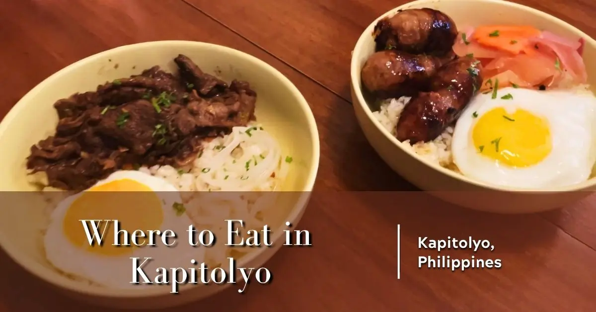 Beef tapa and longganisa rice bowls at Poco Deli in Kapitolyo